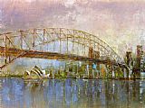 Michael Longo Sydney Harbour painting